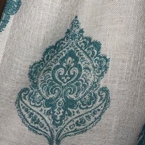 Pier 1 set of curtains Rambagh Teal 50x96